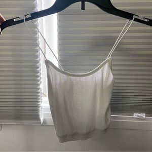 Amazon White Spaghetti Strap Crop Top